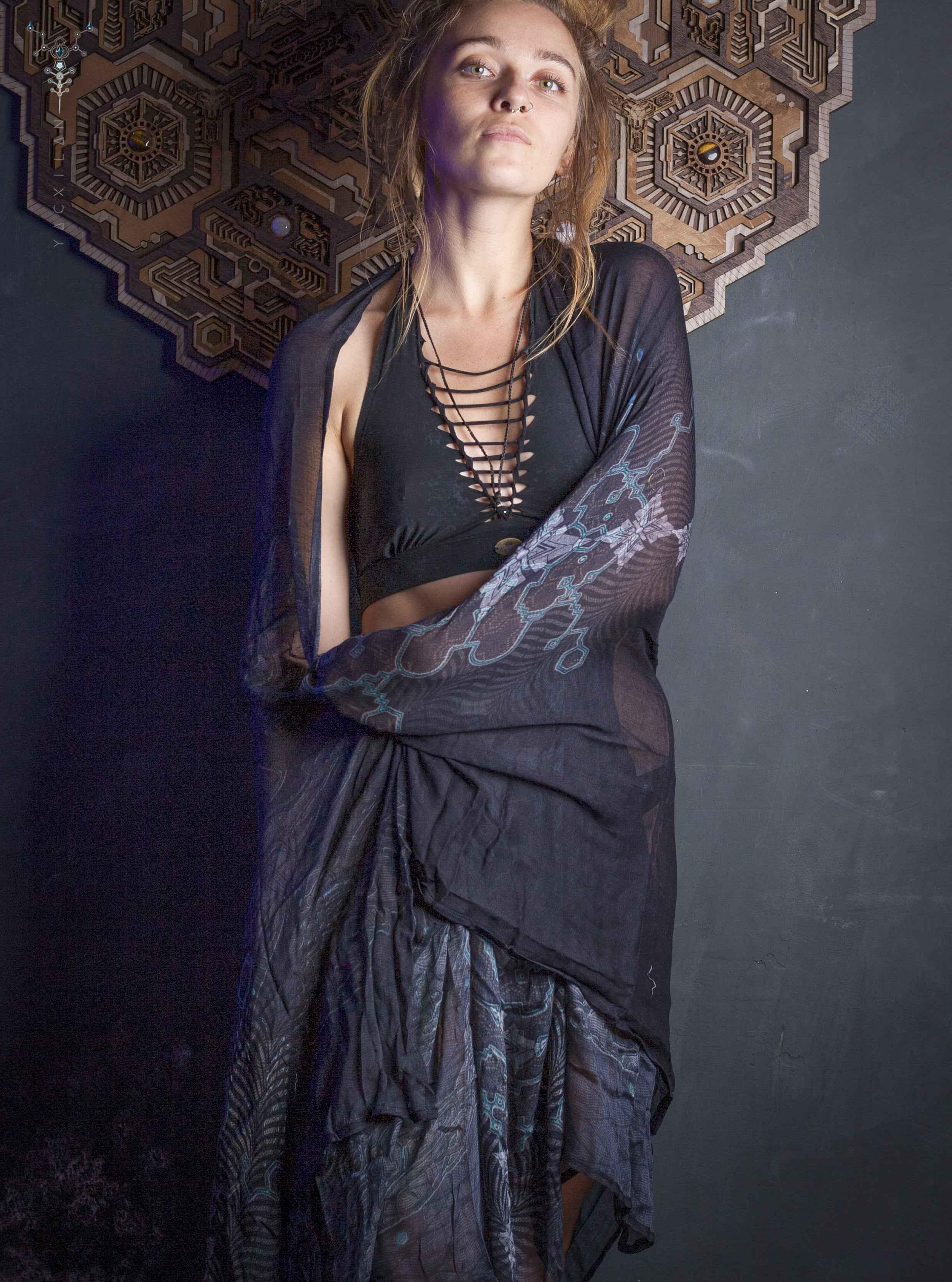 Scarf / Pareo Bamboo - THUNDERSPINE Yacxilan Artwear